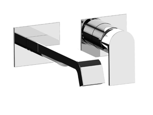 TOLOMEO 83547 - Wall-mounted single handle washbasin mixer _ Rubinetterie Frattini